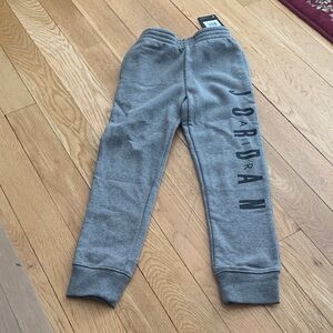 Jordan Kids Gray Sweatpants with Black Logo